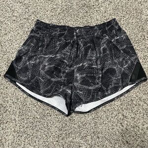 Women's Black and Gray Shorts